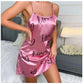Women Sexy Sleeveless Nightdress Satin Chemise Lingerie Sleepwear Night Dress Cami Slip Dress Nightwear Nightgowns