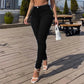 S-3XL Stretch Skinny Denim Women's Jeans Mid Waist Pants Blue Retro Washed Elastic Slim Pencil Trousers