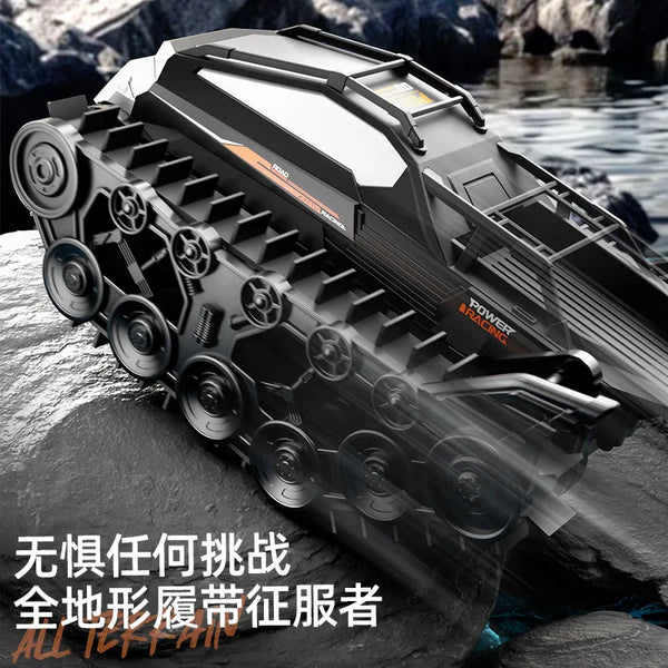 New amphibious tracked remote-controlled tank vehicle gesture sensing full proportional throttle children's toy cool stunt car