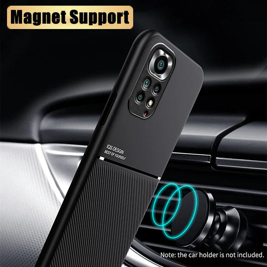 Магнітний чохол для Xiaomi Redmi Note 11 10 9 8 Pro 5 7 8T 11S 10S 9S 10T 9T 7A 8A 9A 9AT 9C NFC 10C ударостійкий силіконовий чохол