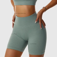 Seamless Ribbed Women Leggings Ladies High Waist Push Up Leggins Tight Striped Fitness Pants for Women Sport Gym Workout Pants