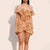 VGH Sexy Short Dress For Women Slash Neck Off The Shoulder Sleeve Backless High Waist Spliced Ruffles Dresses Female Fashion New