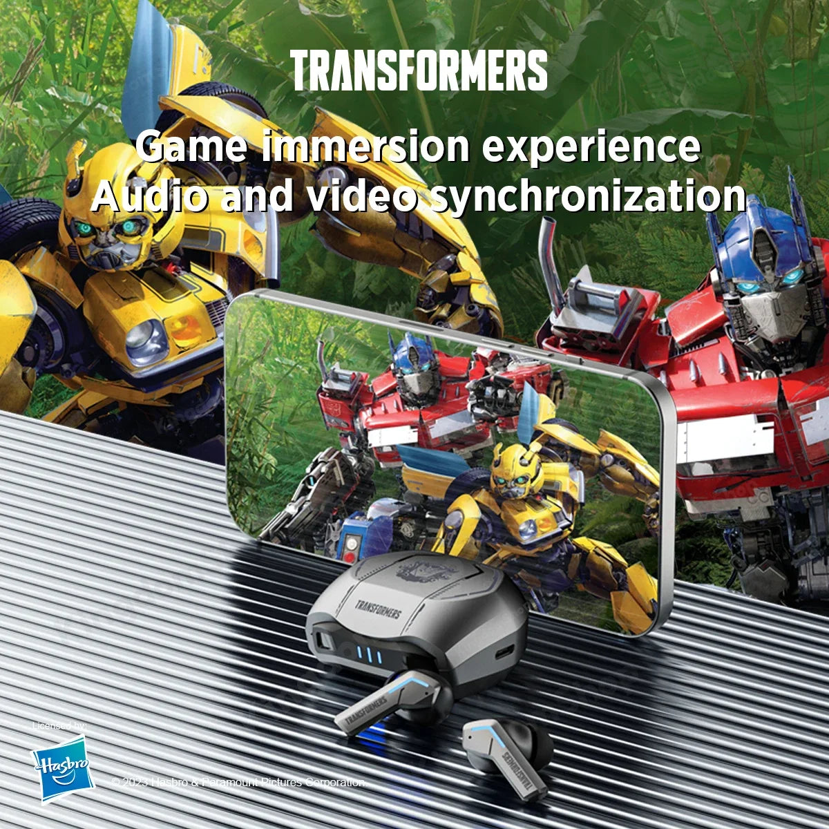 Навушники Transformers TF-T06 Bluetooth 5.3 з подвійним режимом, шумозаглушенням для відеоігор, HIFI-навушники зі стабільним з'єднанням