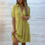 2024 Summer Solid Color Lapel Button Splicing Dresses Women Short Sleeve Dress Female Casual Commuter Cotton Linen Pleated Gown