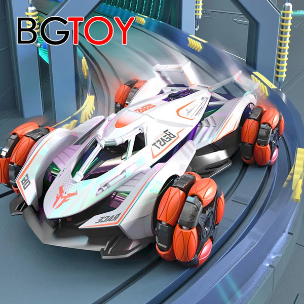 BGTOY 2.4G Radio RC Car 4WD Colorful High speed Drift Remote Control Car Stunt Gravity Sensing Watch For Boy Kids Toys Gifts