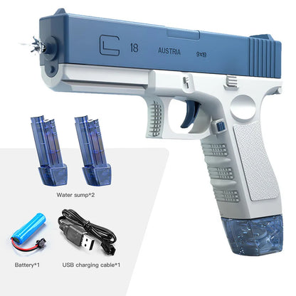New Water Gun Electric M416 Pistol Shooting Toy Full Automatic Summer Beach Outdoor Fun Toy For Children Boys Girls Adults Gift