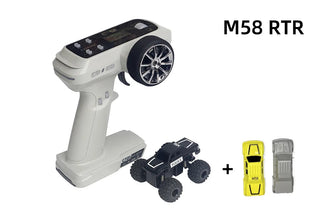 LDARC M58 1/58 Mini Desktop Remote Control Car Off Road Stunt Vehicle Detachable DIY RC Competition Boy Toy Christmas Gift