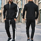 Casual Tracksuits Mens Autumn Fashion Side Striped Jackets And Pants Two Piece Sets For Men Sports Fitness Sweatsuits Streetwear