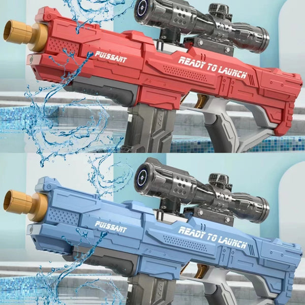 Electric water gun with fully automatic suction and continuous firing large capacity water sucking shooting water playing summer