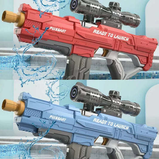 Electric water gun with fully automatic suction and continuous firing large capacity water sucking shooting water playing summer