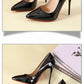 Temperament 12cm Super High Thin Heels Shoes Women Pumps Pointed Toe Colorful Patent Leather Stiletto Wedding Shoe Size 45