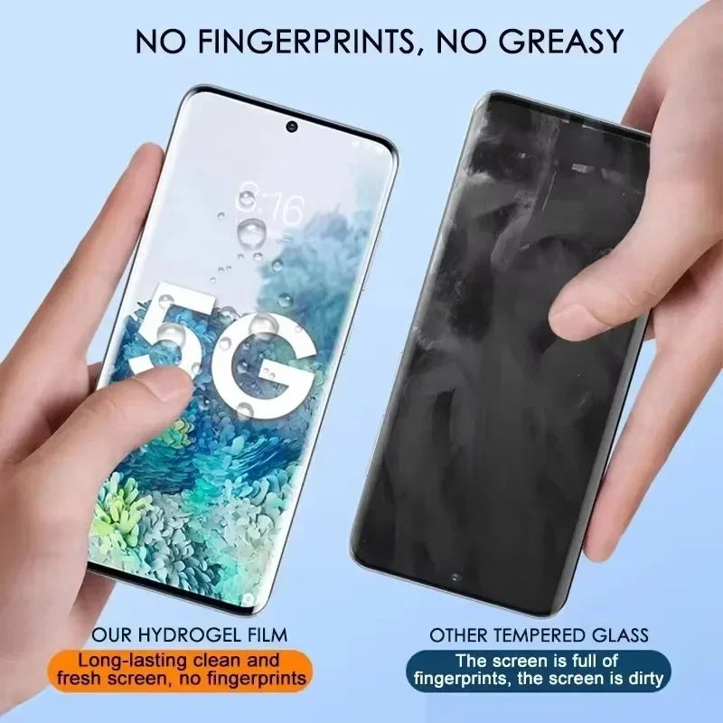 5 шт. гідрогелева плівка для Samsung Galaxy S21 S22 S20 S23 S24 Ultra S10 S9 S8 Plus FE Захисна плівка для екрану Samsung Note 20 10 9 Plus