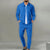 Autumnwinter men's casual blazer set new fashion Waffle baseball suit round neck pocket zipper long sleeve trousers two-piece se