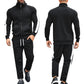 Casual Tracksuits Mens Autumn Fashion Side Striped Jackets And Pants Two Piece Sets For Men Sports Fitness Sweatsuits Streetwear