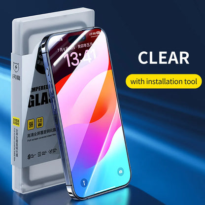 SmartDevil повноекранне загартоване скло для iPhone 16 Pro Max 16Pro Захисне скло для iPhone 15Pro 15 Pro Max HD Антиблакитне світло