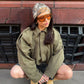 Fashion Brown Suede Bomber Jacket Women Elegant Zipper Lapel Long Sleeve Short Coats Female Vintage Street Chic Lady Outerwear
