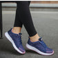 Women's Sneaker 2024 New Fashion Breathable Trainers Comfortable Sneakers Mesh Fabric Lace Up Women's Tennis Shoes For Women