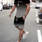 Hawaiian Coconut 3D Print Fashion Crew Neck Men's Suit Everyday Casual Short Sleeve And Shorts Harajuku Street Fashion Suit