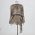 VGH Streetwear Temperament Dresses For Women Round Neck Long Sleeve High Wiast Soild Slimming Mini Dress Female Fashion Clothing