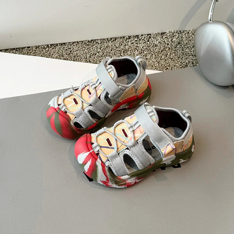 Children Barefoot Sandals Summer Baby Boys Girls Beach Shoes Camouflage Kids Sneakers Soft Sole Non-slip Outdoor Sports Shoes
