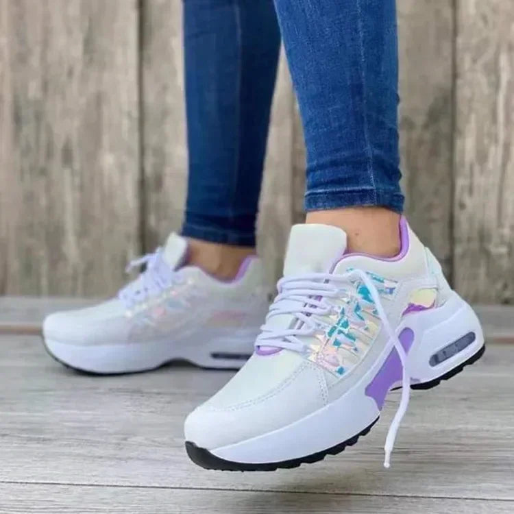 Жіночі кросівки Tenis на платформі, повсякденне взуття для жінок 2025 року, нові комфортні сітчасті протиковзкі бігові кросівки великого розміру Zapatillas De Mujer