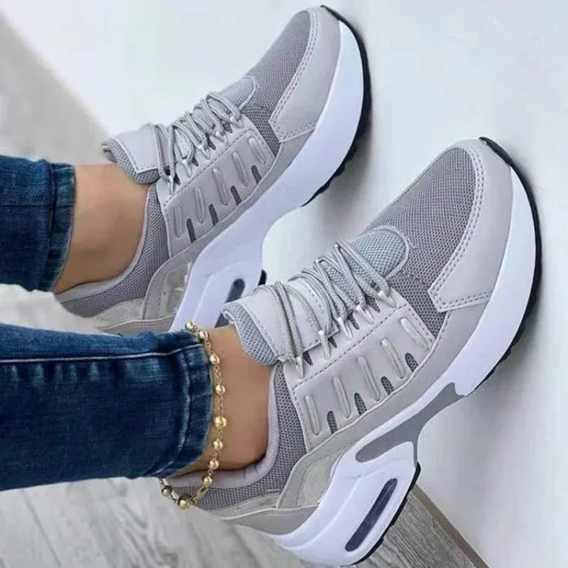 Жіночі кросівки Tenis на платформі, повсякденне взуття для жінок 2025 року, нові комфортні сітчасті протиковзкі бігові кросівки великого розміру Zapatillas De Mujer