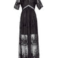 Jastie 2025 Summer Boho Women Maxi Dress Loose Embroidery White Lace long Tunic Beach Dress Vacation Holiday Women Clothing