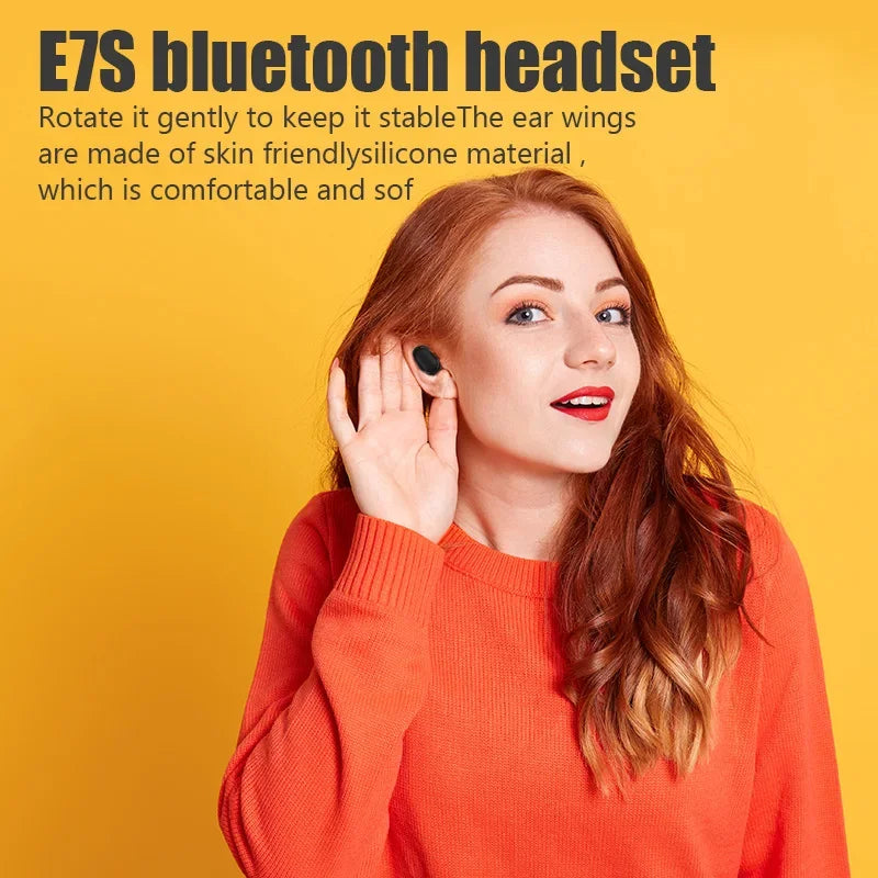 Нові бездротові навушники E7S TWS 5.2 з LED-дисплеєм, HiFi Bluetooth, водонепроникні спортивні бездротові навушники з мікрофоном, вкладиші для Xiaomi