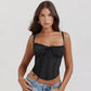 Sexy Lace Floral Corset Short Dress Women's Slip White Yellow Casual Bandage Dresses Female Clothing Party Birthday Summer 2025