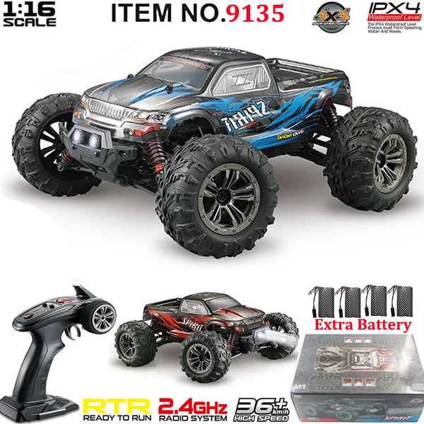 Xinlehong 9135 RC Car 1:16 2.4G 4WD 36KM/H High Speed Trucks Vehicle Remote Controlled Drift Truck Stunt Toy Gift For Kids