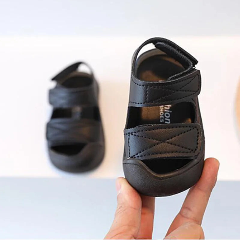 Kids Beach Sandals Summer Baby Girl Shoes Solid Color Infant Sandal