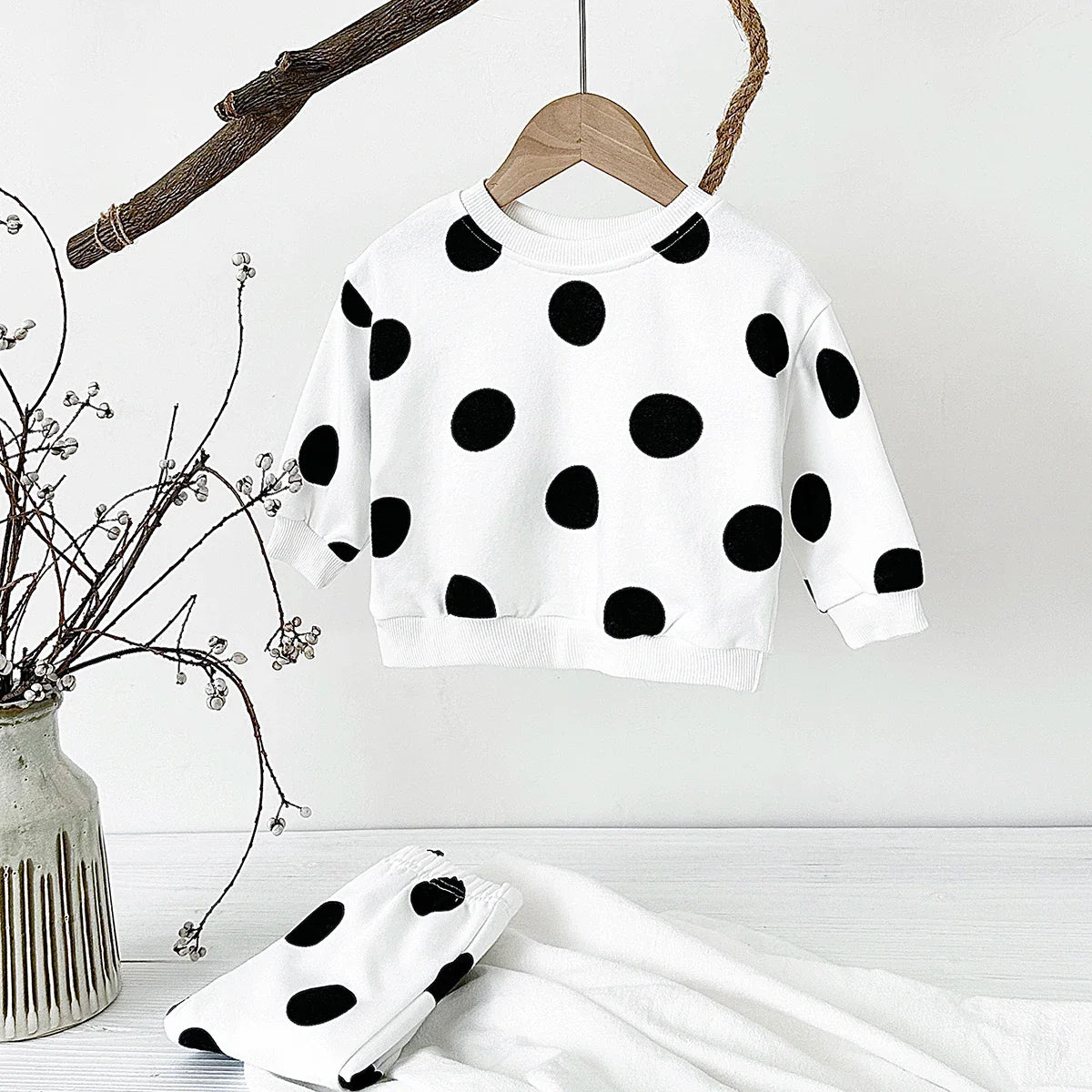 Newborn Baby Girls Clothes 2Pcs Infant Suit Sets Long Sleeve Sweatshirt Top+Pants Toddler Boy Set Kids Children Clothing New