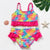 2-8Y New Fashion Kid Unicorn Design Bikini Set Lovely Two Pieces Child Swimwear Cute Girl Flouncing Swimsuit Summer Beachwear