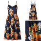 Summer New Women Sexy Sling Pocket Button Dot Beach Dress 2024 Female Bohemia Holiday Retro Fashion Solid Color Women's Clothing