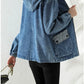 Women Denim Jacket New Spring Autumn Long Sleeve Tops Female Casual Hooded Jeans Jackets Women Big pocket Cowgirl Outerwear