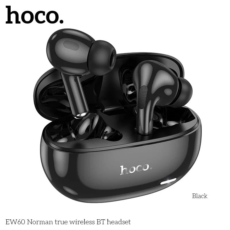 HOCO EW60 Бездротові Bluetooth Навушники Спортивна Гарнітура 5.3 З Низькою Затримкою 3D Об'ємним Звуком Сенсорні Навушники