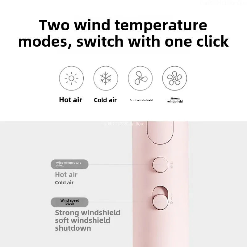 XIAOMI MIJIA Портативний аніонний фен для волосся Швидке сушіння Професійний складаний 1600 Вт 50 мільйонів негативних іонів Для дому та подорожей H101 | Догляд за волоссям