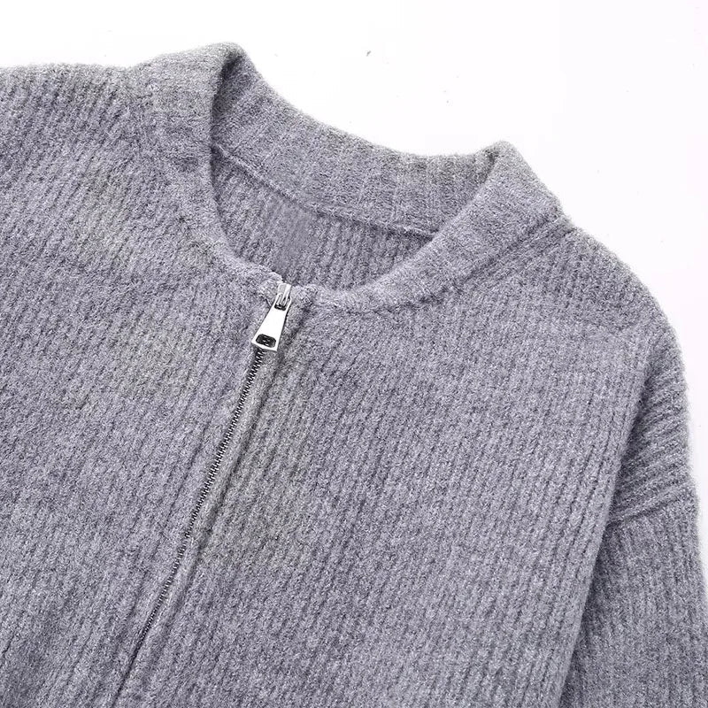 TRAF Sweater Cardigan for Women jacket tricots Coat Knit Outerwears Autumn Winter 2024 Woman Fashion Knitwear Cardigan for Woman