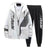 2Pcs/Set Jacket Pants Suit Simple Ankle Length Men Tracksuit Men Autumn Letter Print Loose Tracksuit Outfit Streetwear