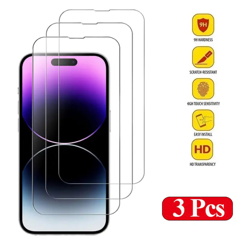 Захисне загартоване скло для iPhone 14 Pro 15 16 13 12 11 pro max, захисна плівка для екрану iPhone 15 pro, скло для iPhone 13 14 pro