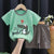 Kids Stripe T-Shirt + Shorts 2-Piece Clothing Set Summer Baby Boy Girl Cotton Cartoon Pajama Casual Tracksuit Clothes Suit 0-6 Y