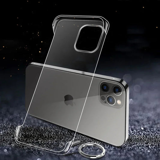 Тонкий безрамковий прозорий чохол для iPhone 16 15 14 13 12 Mini 11 Pro XS Max XR X 8 7 Plus SE 2022 прозоре пластикове покриття