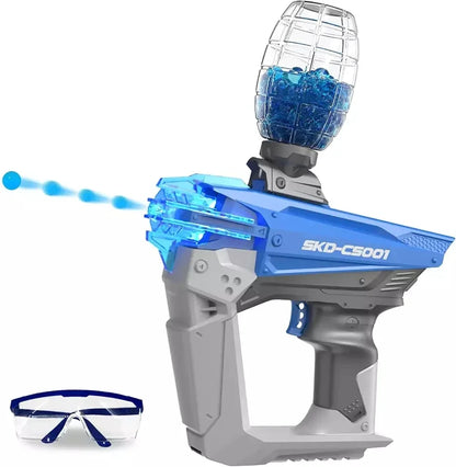SKD Gel Balls Gun Electric Blaster Night Light Water Beads Ball Splatter Shooting Target Toys Guns Weapon Outdoor Games For Kids