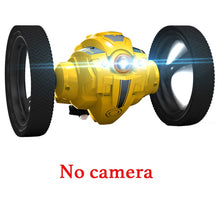 2.4G RC Stunt Bounce Car With WIFI HD Camera Jumping Car Flexible Wheels Rotation LED Light Remote Control Vehicle Toys Gift