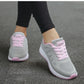 Women's Sneaker 2024 New Fashion Breathable Trainers Comfortable Sneakers Mesh Fabric Lace Up Women's Tennis Shoes For Women
