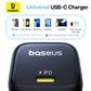 Baseus Picogo 45W USB зарядний пристрій PD QC 3.0 швидка зарядка швидкий зарядний пристрій для iPhone 16 15 14 Pro дорожній зарядний пристрій для телефону Samsung S24