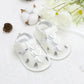 Casual Cute Love Sandals For Baby Girls, Breathable Non-slip Walking Shoes For Vacation Beach, Summer