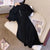 Polo dress female summer niche design the new 2022 to receive A word skirt waist temperament show thin little leisure платье y2k