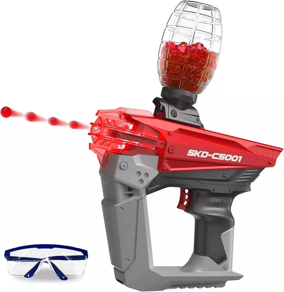 SKD Gel Balls Gun Electric Blaster Night Light Water Beads Ball Splatter Shooting Target Toys Guns Weapon Outdoor Games For Kids