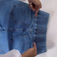 Streetwear Women's New Jeans Back Shirred Button Front High Waist Jeans Temperament Commuting Casual Comfortable Jeans